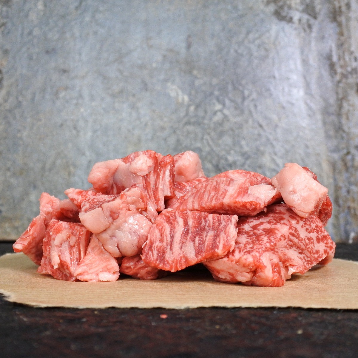 Japans Wagyu ossenhaaspuntjes Kagoshima A5+ BMS12