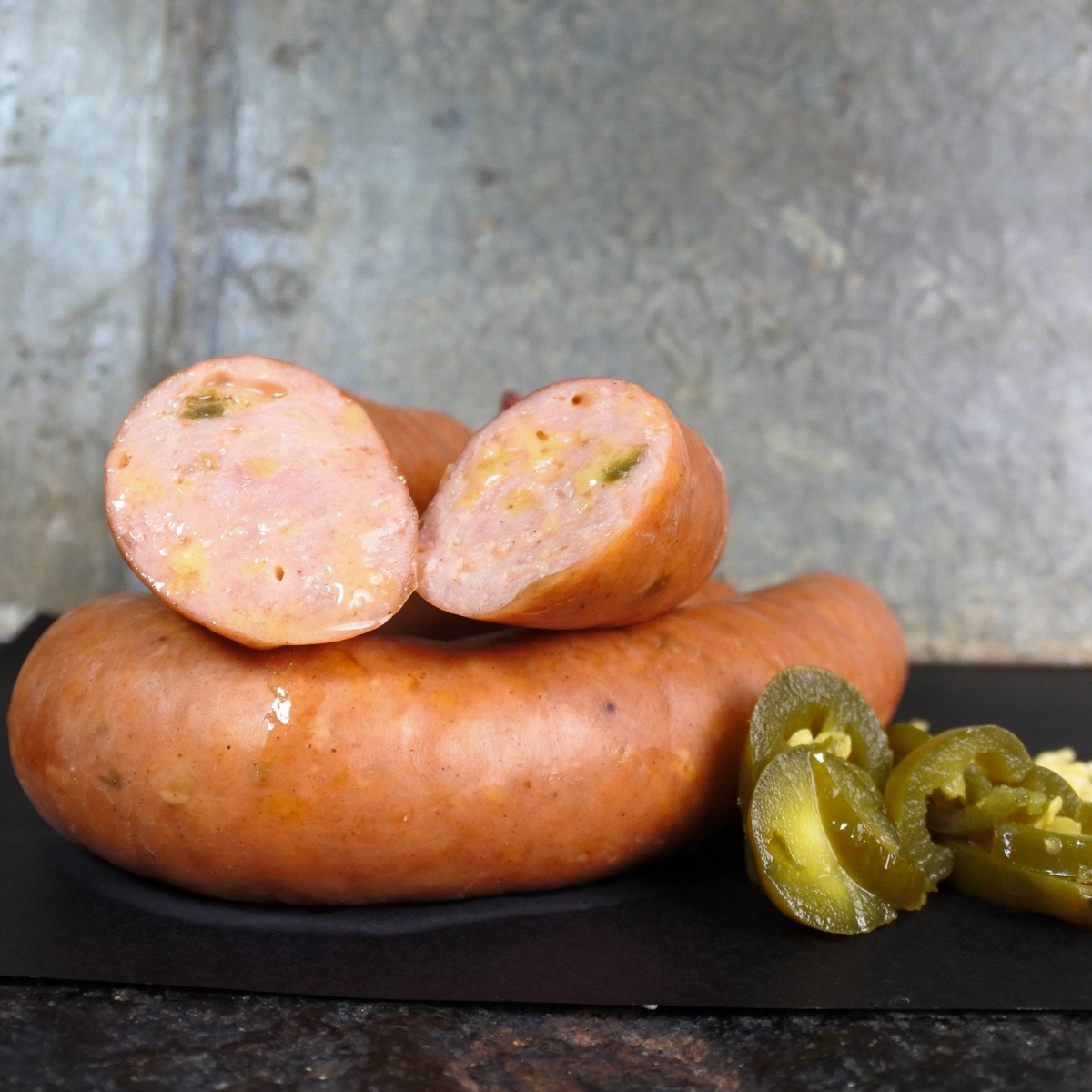 Rookworst Livar | Cheddar jalapeno