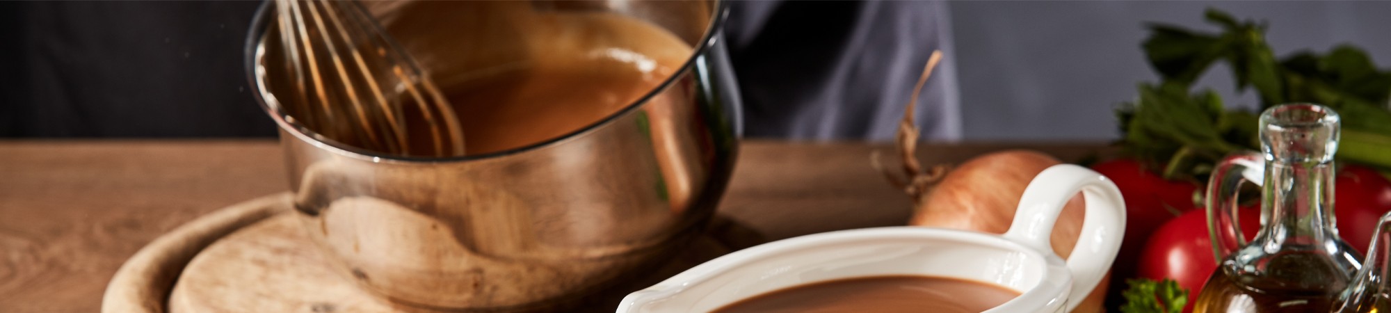 Homemade jus & steakbutters