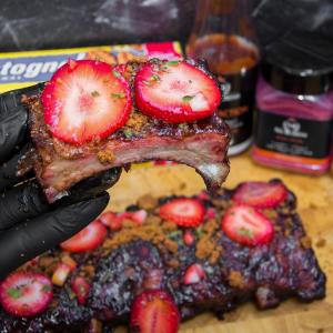 Strawberry Bastogne ribs