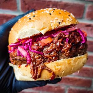 Texas Brisket loaded burger