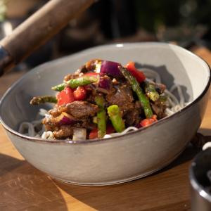 Thaise Wok met ossenhaas