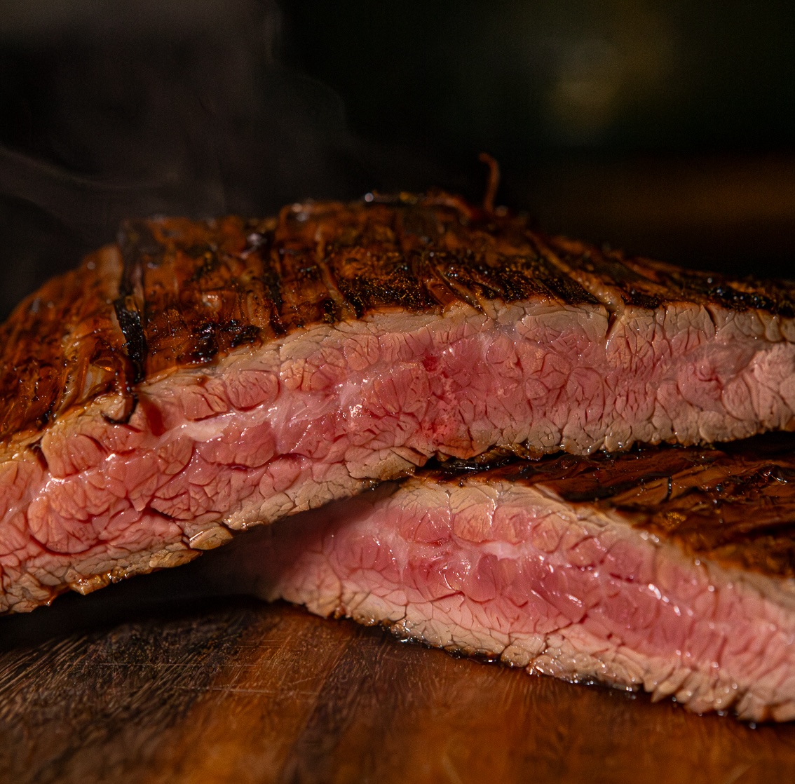 Miso marinated flank steak