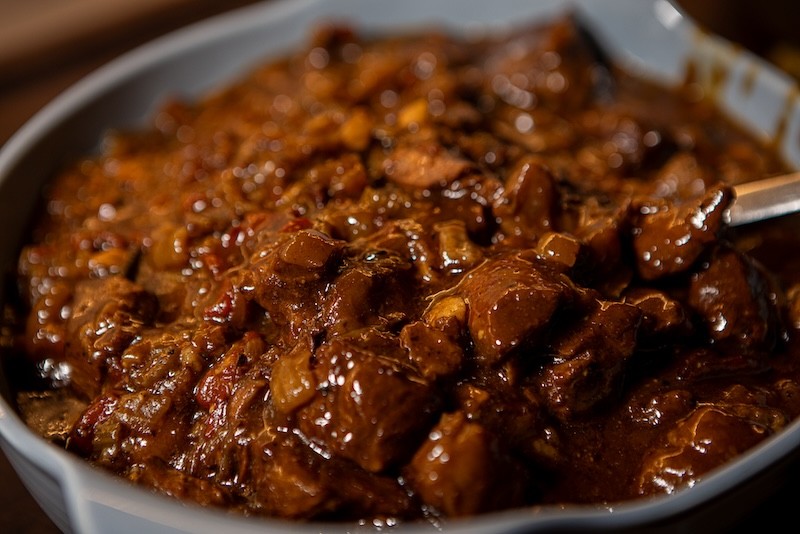 Stoofvlees van chuck roast uit de oven