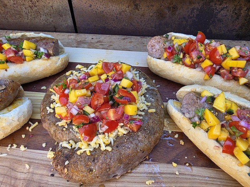 Boerewors met mango salsa