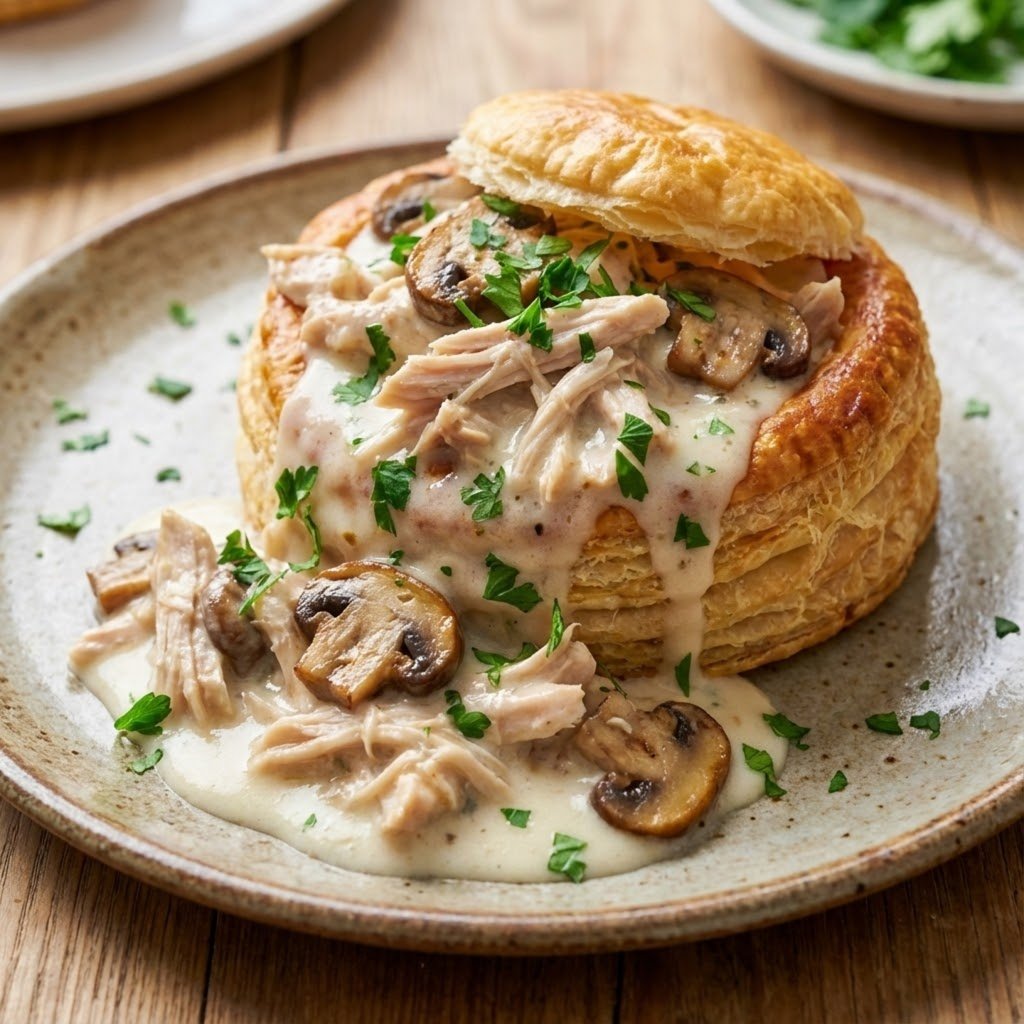 Kipragout met champignons